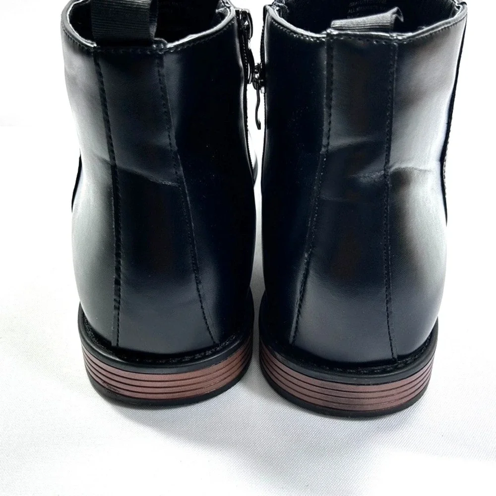 New York & Company‎ Men's David Chelsea Boots Almond Toe Black US 12